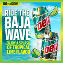 Mountain Dew Baja Blast Tropical Lime Soda Pop, 12 oz 24 pack Cans