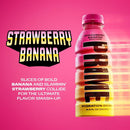 Prime Hydration Sports Drink, Strawberry Banana, 16.9 fl oz, 12 Pack, Bottles