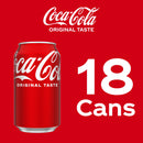 Coca-Cola Soda Pop Cans, 12 fl oz, 18 Pack