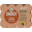 (2 pack) V8 Energy Orange Pineapple Energy Drink, 8 fl oz Can (24 Pack)