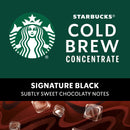 (6 pack) Starbucks Signature Black, Cold Brew Coffee Concentrate, Iced Coffee, 32 fl oz