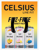CELSIUS Fizz Free Variety Pack, Functional Energy Drink 12 fl oz (Pack of 12)