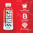 Prime Hydration Sports Drink, Cherry Freeze, 16.9 fl oz, 12 Pack, Bottles
