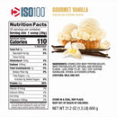 Dymatize ISO100 Hydrolyzed Whey Isolate Protein Powder, Gourmet Vanilla, 20 Servings