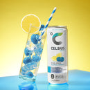 CELSIUS Fizz Free Blue Razz Lemonade, Functional Energy Drink 12 fl oz (Pack of 12)