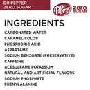 Dr Pepper Zero Sugar Soda Pop, 12 fl oz, 24 Pack Cans