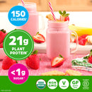 Orgain Organic Vegan 21g Protein Powder, Plant Based Shake Drink, Strawberries n Cream 1.02lb