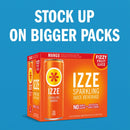 (4 pack) IZZE Sparkling Juice Beverage Blend, Mango, No Sugar Added, 8.4 FL OZ, 6 Cans