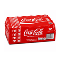 Coca-Cola Original Taste Mini Soda Cans, Classic Cola Carbonated Soft Drink, Refreshing Coca-Cola Beverage, 7.5 fl oz Mini Cans, 12 Pack