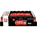 Coke Zero Sugar Diet Soda Soft Drink, 12 fl oz, 35 Pack