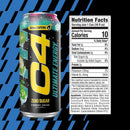 C4 Ultimate Energy Drink, Tropical Tundra Frost, Zero Sugar, Carbonated, 16 oz can (12 Pack)