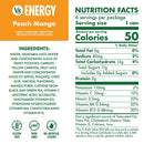 (4 pack) V8 Energy Peach Mango Energy Drink, 8 fl oz Can, 24 Pack