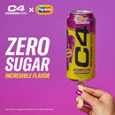 C4 Performance Energy Drink, Popsicle Variety Pack Flavor, Zero Sugar, Carbonated, 16 fl oz Can, 12 Pack