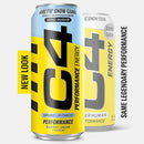 C4 Performance Energy Drink, Arctic Snow Cone Flavor, Zero Sugar, Carbonated, 16 fl oz Can, 12 Pack