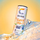 CELSIUS Sparkling Tropical Vibe, Functional Energy Drink 12 fl oz Can (Pack of 12)