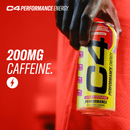 C4 Energy Performance Drink, Cosmic Rainbow, 16 oz, 12 Pack Cans